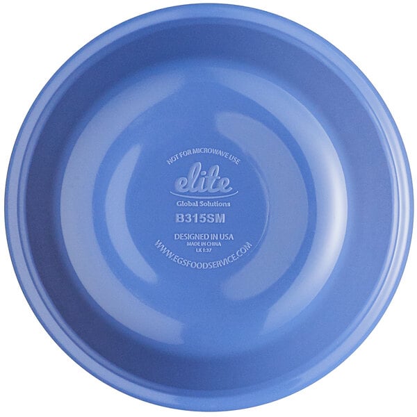 A blue ramekin with white text that reads "Elite Global Solutions"