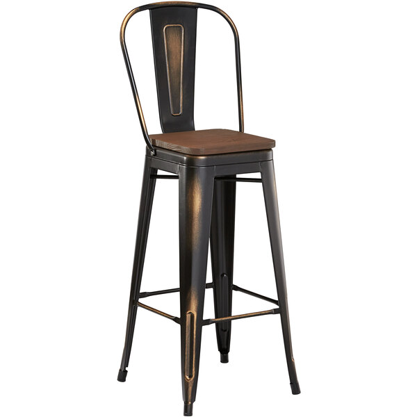 Lancaster Table Seating Alloy Series, Copper Color Stool