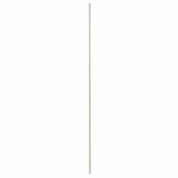 A long thin metal rod with black lines on a white background.