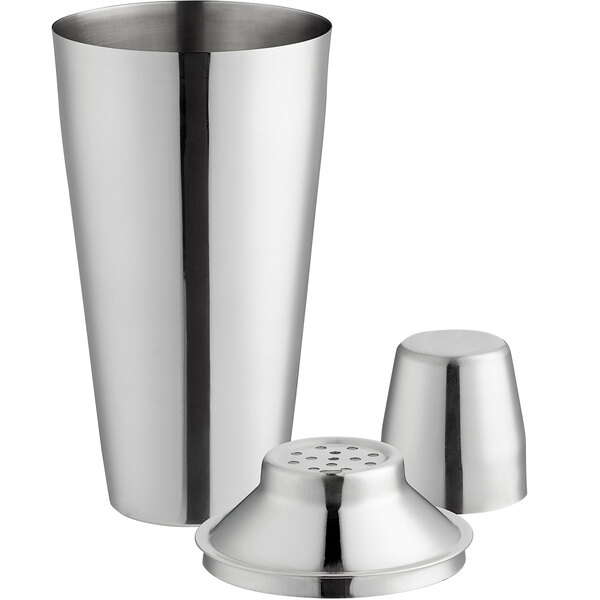 Nu Steel TG-CS-161CB Ribbed Cocktail Shaker, Copper Black Nickel Two Tone
