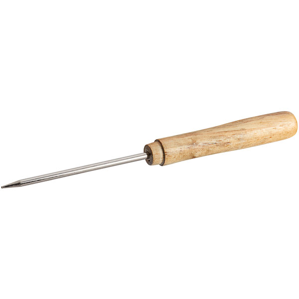 American Metalcraft IC79 8 3/8 Steel Ice Pick with Wooden Handle