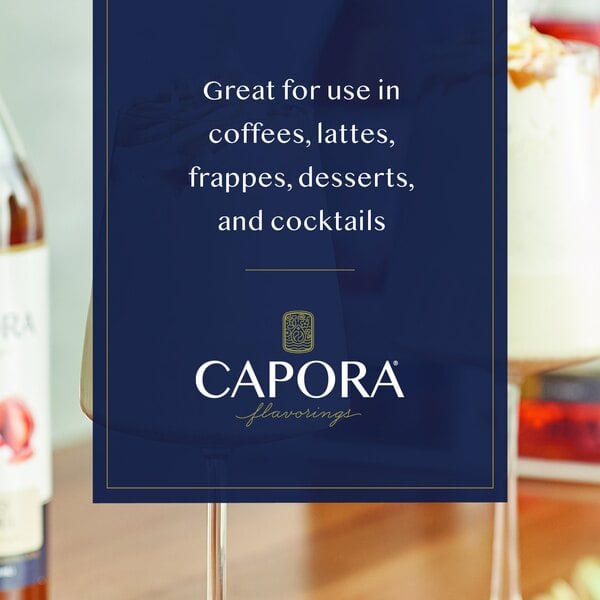 Graphic showing a salted caramel milkshake with whipped cream and suggested syrup uses.