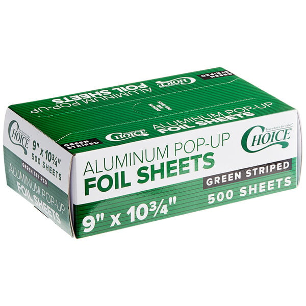 Choice 9 x 10 3/4 Food Service Interfolded Pop-Up Foil Sheets