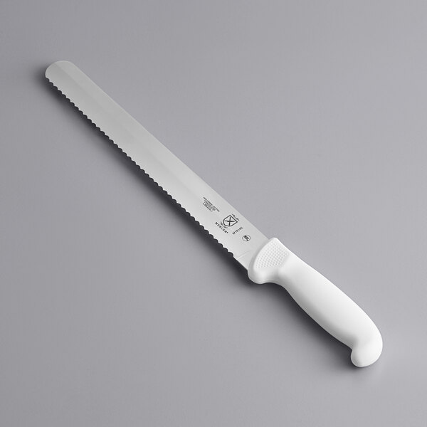 Mercer Culinary Ultimate White® 11 Serrated Edge Slicer Knife M18140