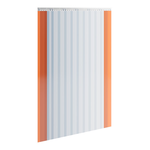Curtron QSD-8-50-UM-72X96 72"W x 96"H Transparent Clear PVC Strip Door - Standard Grade