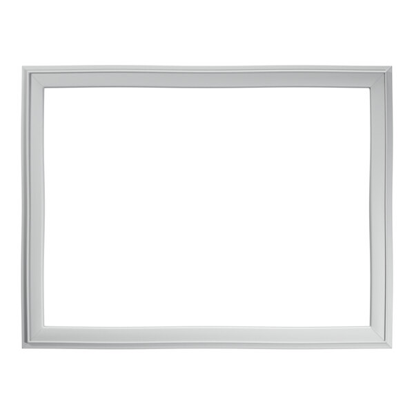A rectangular white gasket designed for a 30-inch ice bin.