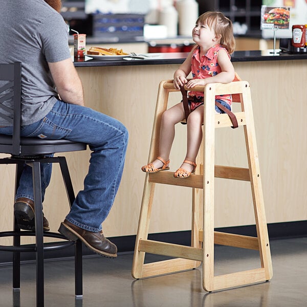 stackable wooden high chairs for restaurants