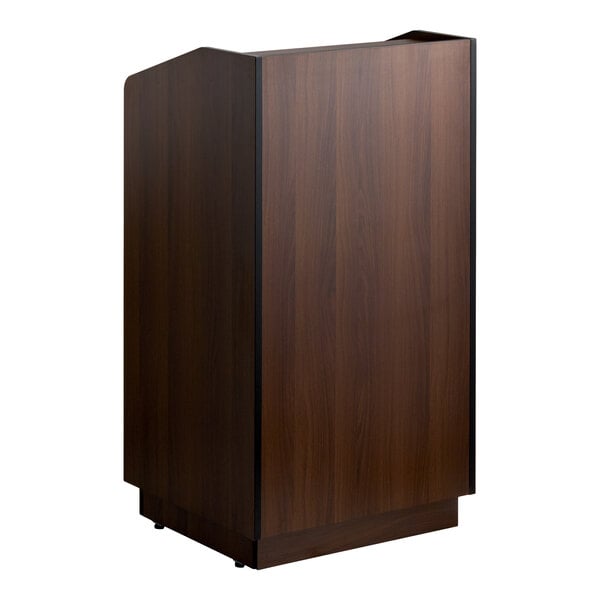 Lancaster Table & Seating 46" Walnut Host Station / Host Podium