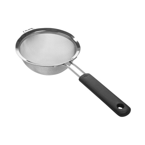 OXO Good Grips 14" x 6" Stainless Steel Fine Mesh Strainer with Black
