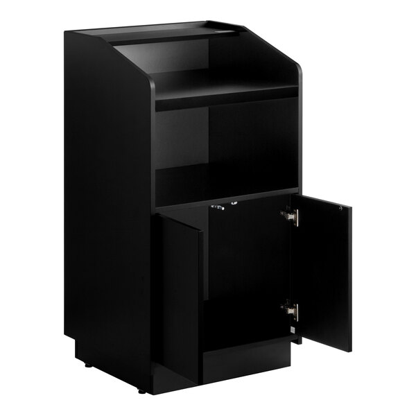 Lancaster Table & Seating 46" Black Host Station / Host Podium