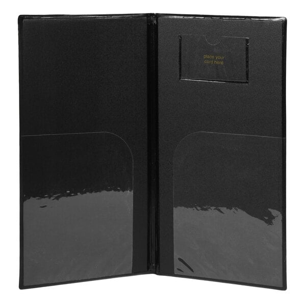 American Metalcraft MCBRBPBL 5" x 9 3/8" Black Bill Presenter