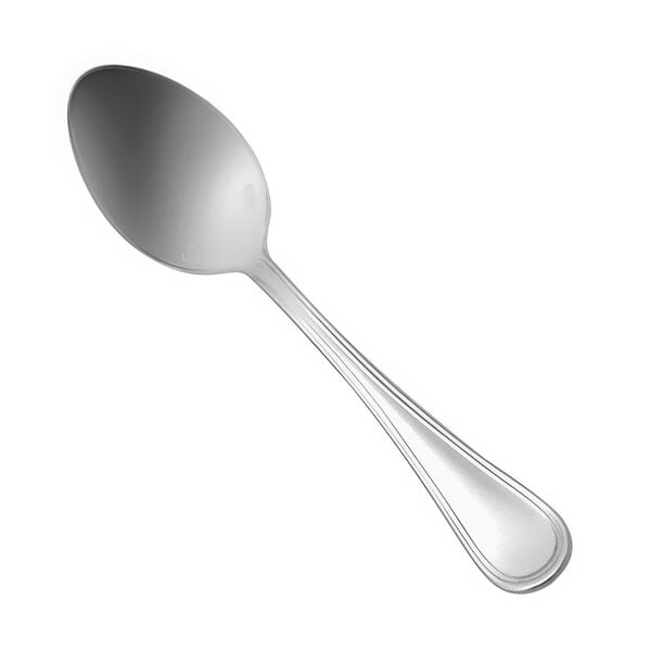 A Sant'Andrea Bellini stainless steel European teaspoon with a silver handle.