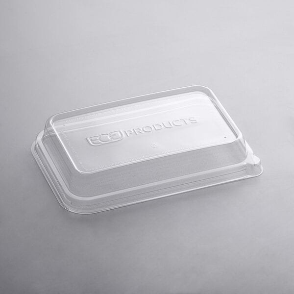 a plastic food container with text on it