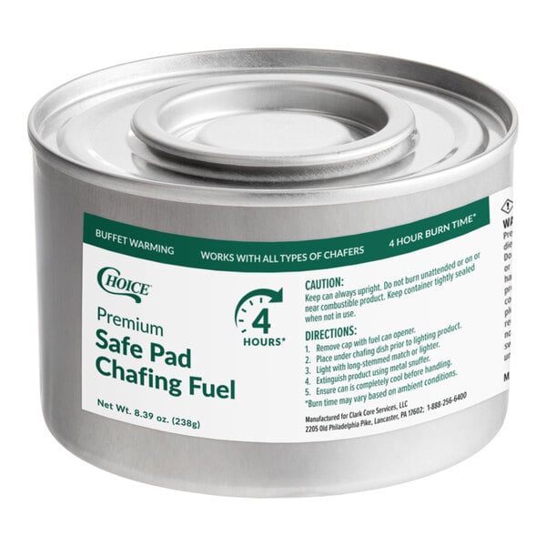 Choice 4 Hour Wick Chafing Dish Fuel with Safe Pad - 24/Case