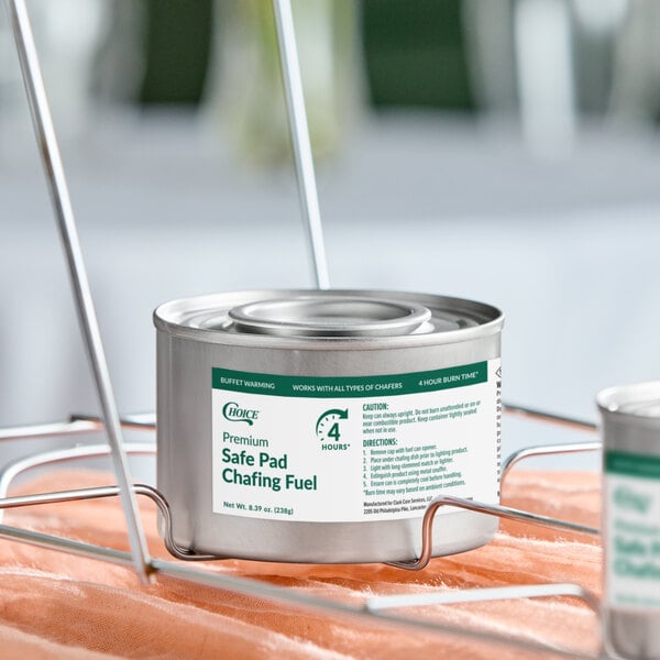 Choice 4 Hour Wick Chafing Dish Fuel with Safe Pad - 24/Case