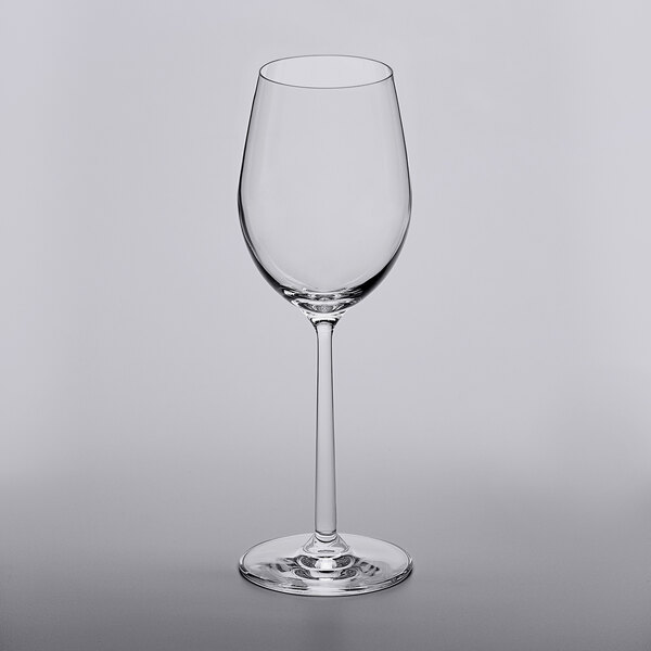 A clear Lucaris Riesling wine glass.