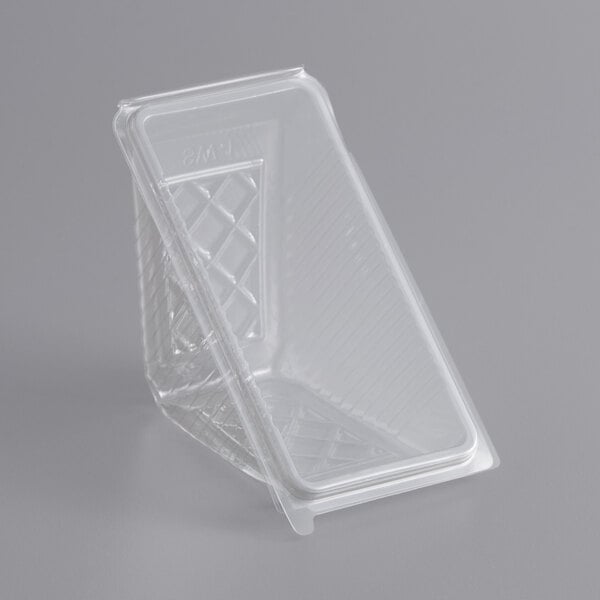 Sandwich Food Catering Takeaway Triangle Hinged Tripple Wedge Container x 200 