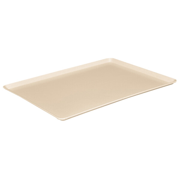 a rectangular white tray with a handle