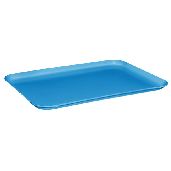 a blue rectangular object with a white background