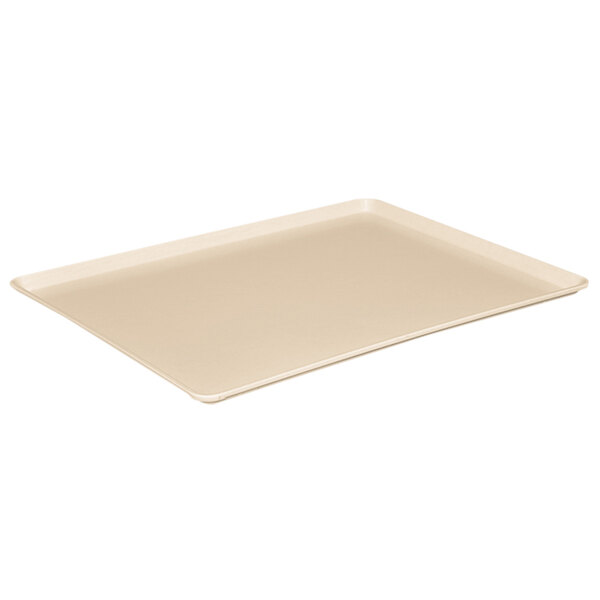 A beige rectangular MFG Tray.