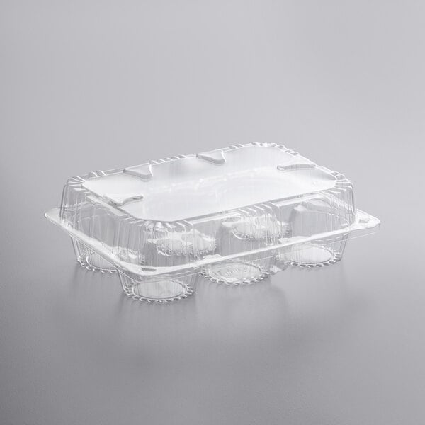 Lindar 00017 Single Cupcake/Muffin Disposable Container, Hinged