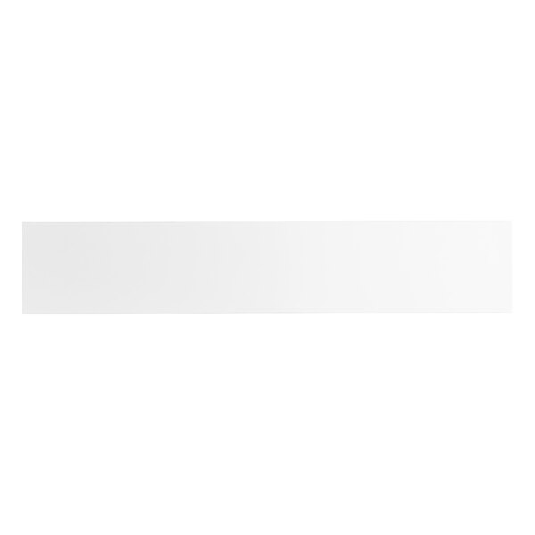 A white rectangular sign panel with a black border.