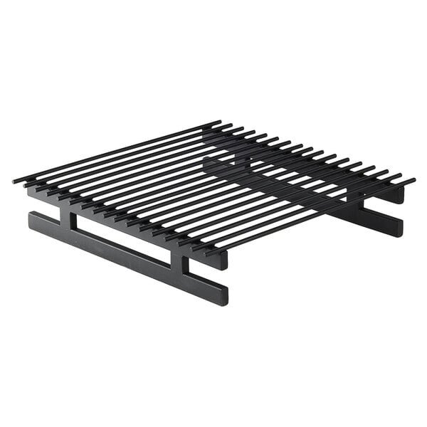 a black metal grate