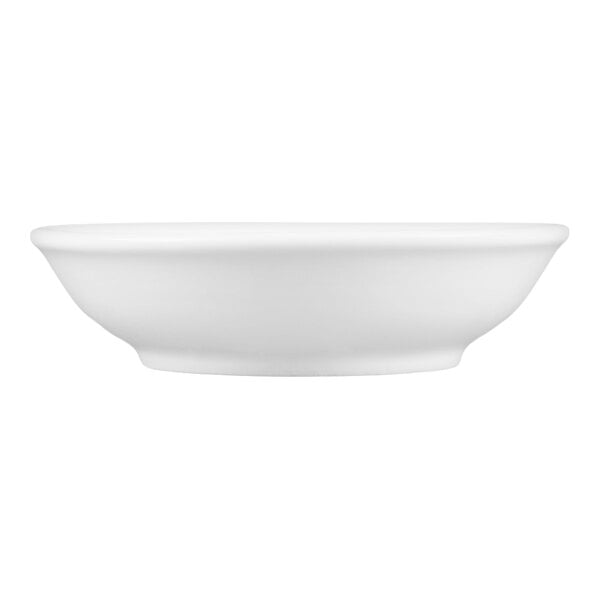American Metalcraft PRSD3 1.5 oz. White Round Porcelain Sauce Cup - 12/Case