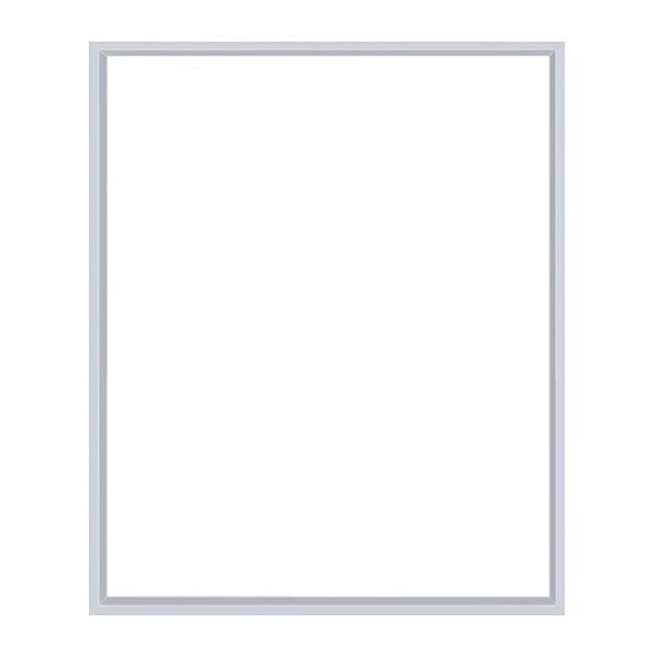 A white rectangular vinyl magnetic door gasket with a white background.