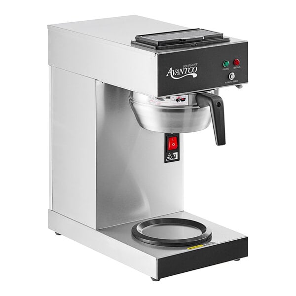 Avantco CMA1B Automatic Coffee Maker with Lower Decanter Warmer - 120V, 1,650W