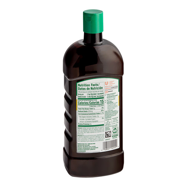 A bottle of Knorr Ultimate Liquid Concentrated Vegetable Base with a green label.