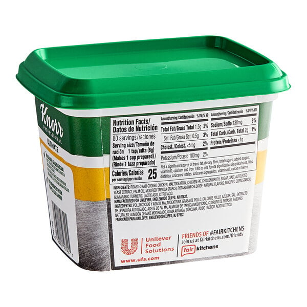 Knorr 1 lb. 095 Low Sodium Chicken Bouillon Base