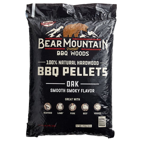 Bag Premium All-Natural Hardwood Oak Outdoor Grilling BBQ Smoker Pellets 20 lbs 