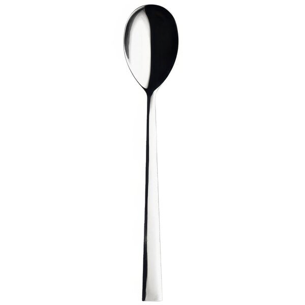 A Sola Atlantic stainless steel salad spoon with a long handle and a silver finish.