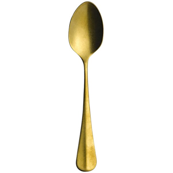 A gold Sola Baguette vintage stainless steel teaspoon.