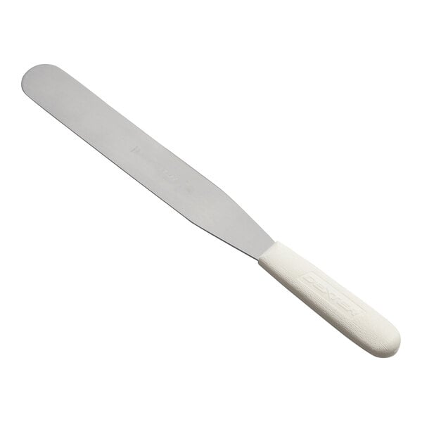 Dexter-Russell 19823 Sani-Safe 10" Blade Straight Baking / Icing Spatula with Plastic Handle