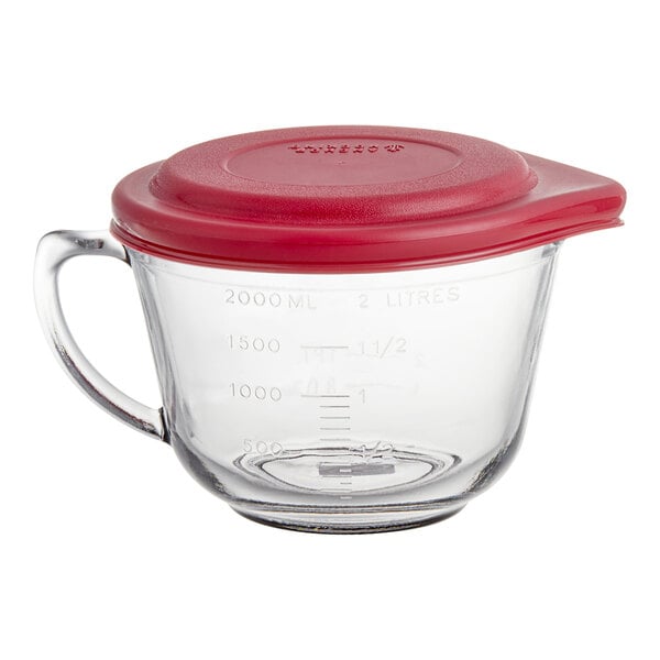 Anchor Hocking 91557AHG17 2 Qt. (8 Cups) Glass Measuring Cup 