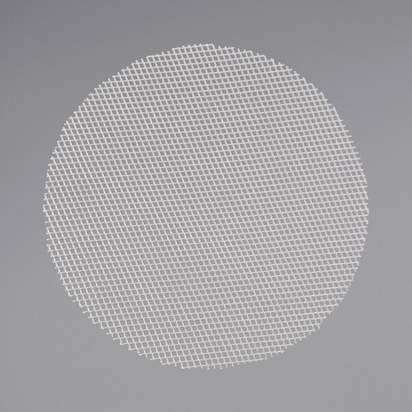 A white circular liner with small squares.