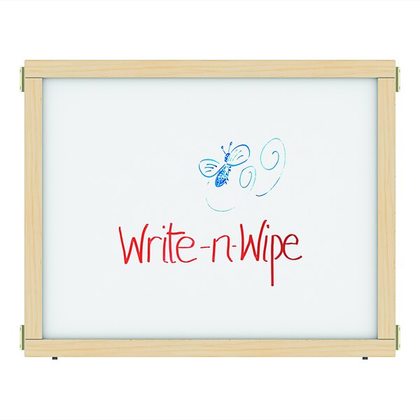 A white KYDZ Suite write-n-wipe panel.