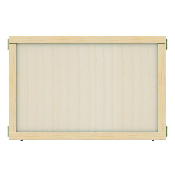 A plywood panel with a wooden frame.