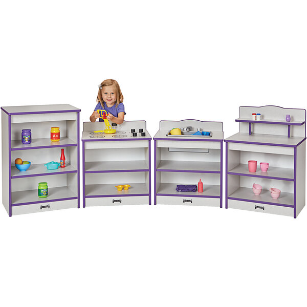 Jonti-Craft Rainbow Accents 2422JCWW004 Toddler Kitchenette Purple