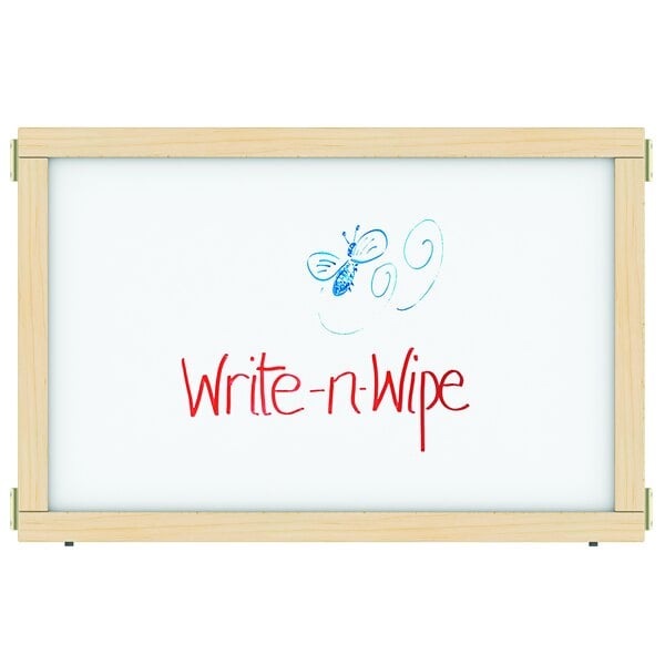 A white KYDZ Suite T-Height write-n-wipe panel.