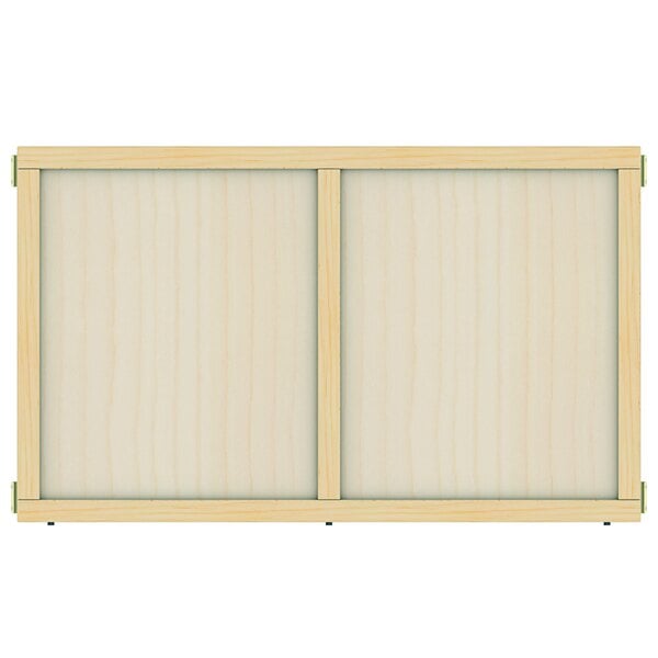 A KYDZ Suite wooden panel with two white panels.