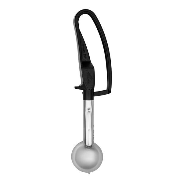 Vollrath 47377 Jacob's Pride® #30 Black Extended Length Squeeze Handle Disher - 1.13 oz.