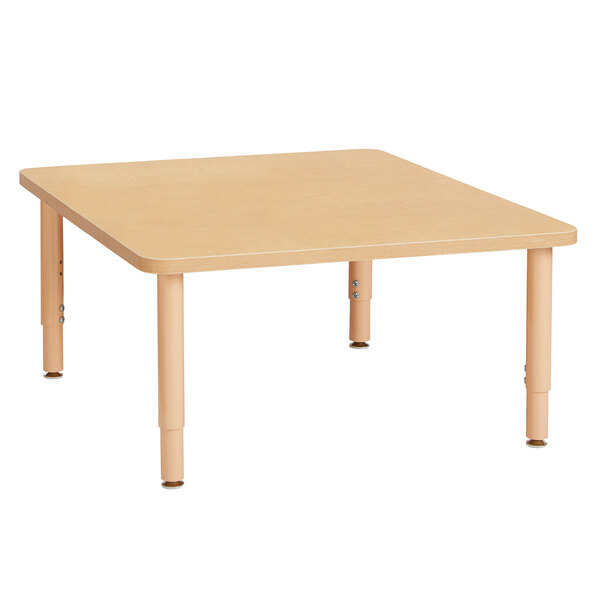 Elepbear Multi-Purpose+ 48" x 48" x 14" Square Laminate Adjustable Height Table