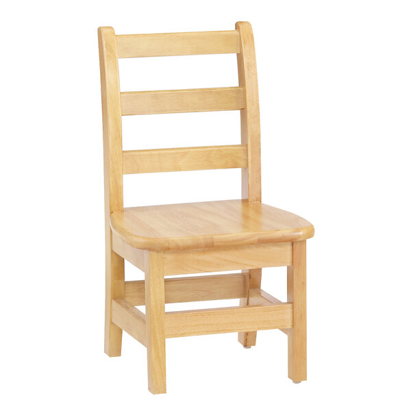 a wooden chair with a white background
