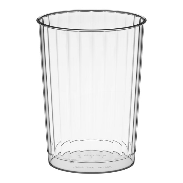 WNA Comet CC14240 Classicware 14 oz. Tall Clear Plastic Fluted Tumbler - 20/Pack
