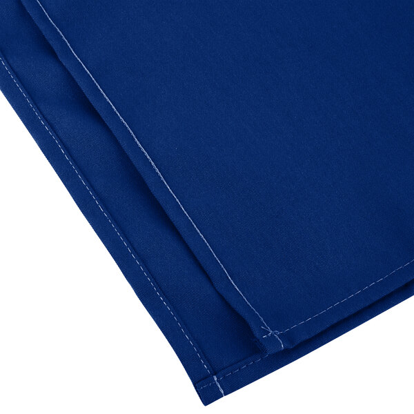 Intedge Royal Blue 65/35 Polycotton Blend Cloth Napkins, 20" x 20" 12