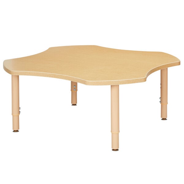 A Jonti-Craft kids table with a star shaped top.