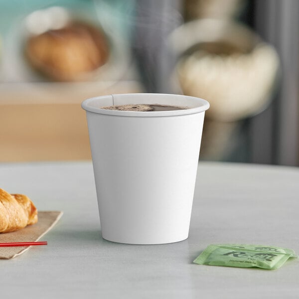 Disposable Take Away Customized Paper Cups Standard Size Coffee